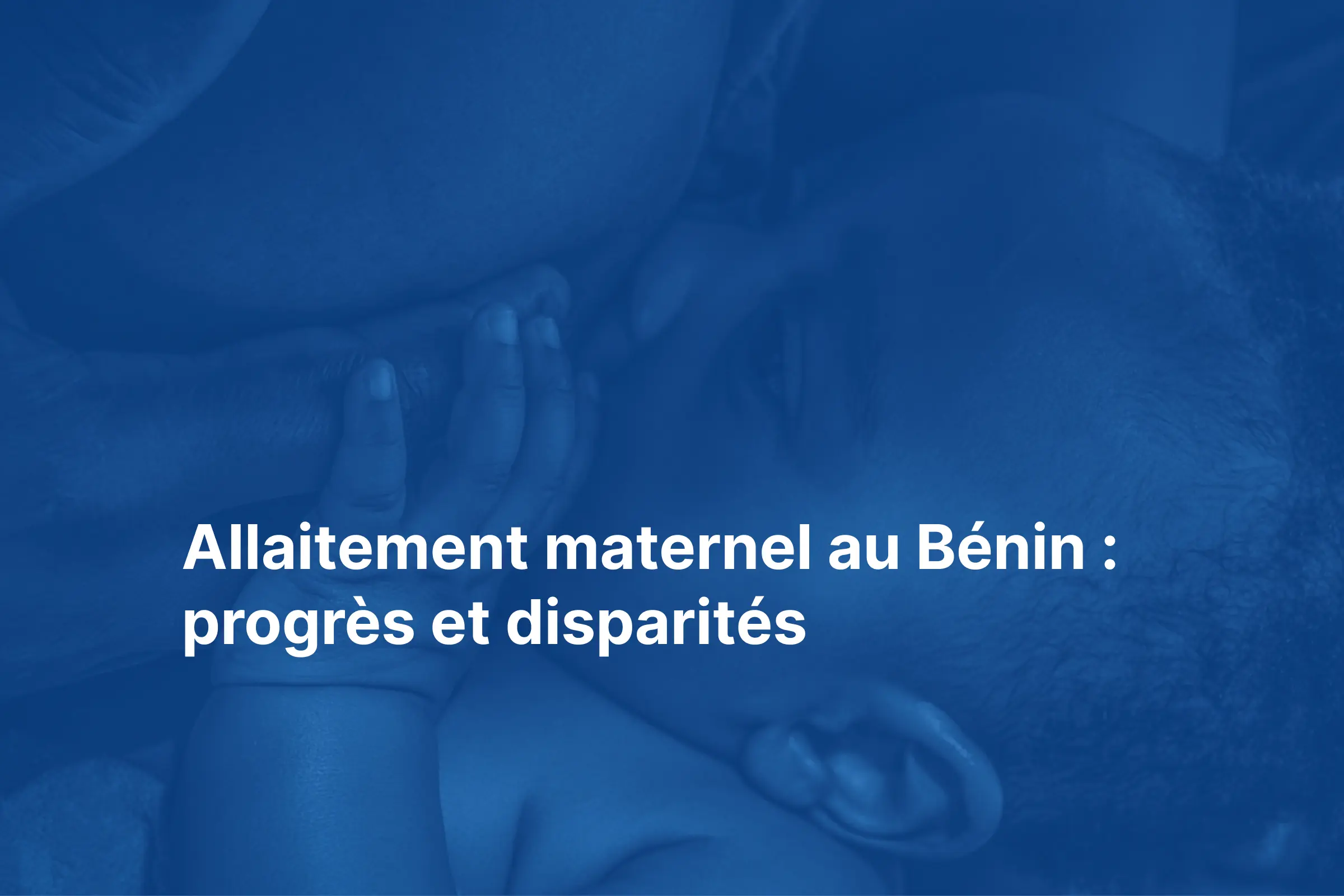 Allaitement maternel au Bénin - Africitizen